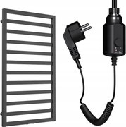 Mood 720/530 Elektromos Fűtőtest, Matt Fekete 300W Fekete Fűtőpatron
