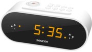 Sencor SRC 3100 W Rádiós ébresztőóra kivetítő funkcióval, fehér