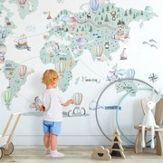 INSPIO Térkép falmatrica gyerekeknek