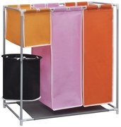 3 részes mosodai válogató szennyesgyűjtő kosárral