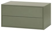 Boxie 2 fiókos fali szekrény 40x80x37 cm zöld