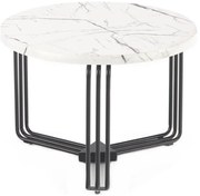 Kávésasztal ANTICA 41x55 cm fekete/márvány dekoráció