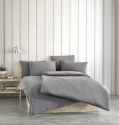 Muszlin ágyneműhuzat szürke 140x200cm+90x70cm TiaHome