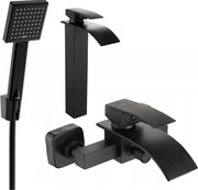 Mexen Aries R45 fürdőkád szett, fekete - 744813R45-70