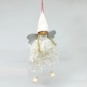 Fehér angyalka, akasztóval 19cm