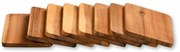 Kesper 28958 Raclette deszkák szett, akácfa, 8 db,10 x 8 x 0,7 cm