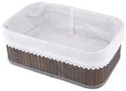 Altom Bambusz tárolókosár csipkével, 28 x 18 x 10cm, 28 x 18 x 10 cm, M