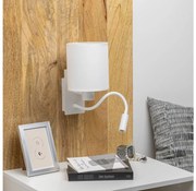 Brilagi - LED Rugalmas fali lámpa NUBILA 1xE27/25W/230V + LED/3W fehér