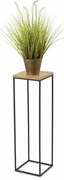 BASICLOFT virágtartó állvány 80x24 cm fekete/barna