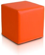 Babzsák Block kocka narancssárga ökobőr TiaHome