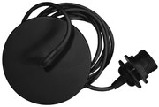 Lámpabúra függeszték Rosette black Ø 14 cm L 2,1 m - UMAGE