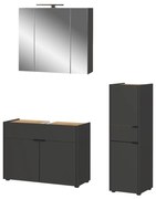 Antracitszürke fürdőszobai bútor szett Forano – Germania