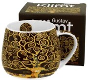 Porcelán bögre 430 ml díszdobozban Gustav Klimt Életfa