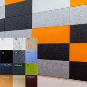 Bilnora extra sűrű akusztikai filc falpanel, 120x60cm, 2–2,5cm vastag, öntapadós hátoldallal - 120x60x2cm
