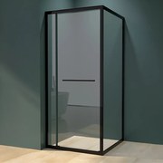 Firenze || zuhanykabin Black 6mm 70 cm, NANO