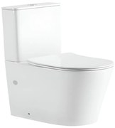 Eros ES AVVA monoblokk WC - perem nélküli - WC ülőkével komplett
