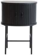Fekete éjjeliszekrény Nola – Unique Furniture