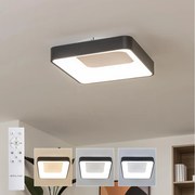 Brilagi - Dimmelhető LED mennyezeti lámpatest FALCON II LED/80W/230V 40x40 cm fekete + távirányító