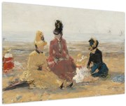 Kép - Eugène Boudin, On the Beach, Trouville, reprodukciók (90x60 cm)