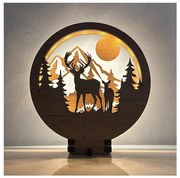 Li-Go 23592/DUB2 - LED dimmelhető asztali dekoráció LED/12W/230V 20x22 cm tölgy