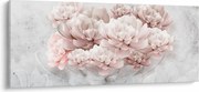 Kép - Rózsaszín virágok a falon (120x50 cm)
