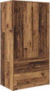 vidaXL Fürdőszoba Székény fiókkal Öreg fa 79,5 x 49 x 156 cm Faanyag