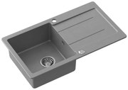 Samona - Konyhai mosogató SAMONA 77x44 cm gránit/szürke