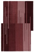 Borvörös kézi szövésű gyapjú szőnyeg 150x240 cm Split Ombre Shaped – Flair Rugs