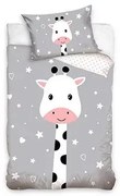 Zsiráf Starry gyerek, ovis ágyneműhuzat 90x120 cm, 40x60 cm