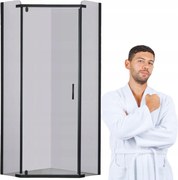 Pentagonális kabin Stylio 90 átlátszó/fekete