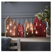 Markslöjd 705743 - LED Karácsonyi dekoráció VIEW LED/0,9W/3V fa/piros