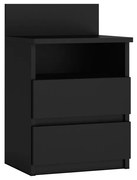 M1 éjjeliszekrény, matt fekete