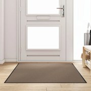 Ajtószőnyeg Beige és fekete 120 x 180 cm Polipropilén és vinil