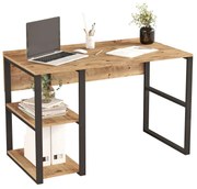 PC asztal Mele 8 (atlanti fenyő + fekete). Akció -20%. 1106633