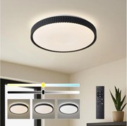 Brilagi - LED dimmelhető mennyezeti lámpa CORVO LED/72W/230V 3000-6000K fekete átm. 50 cm+távirányító