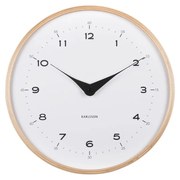 Karlsson 5995WH design falióra, fehér, átmérő 30cm