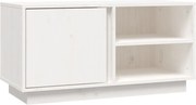 vidaXL fehér tömör fenyőfa TV-szekrény 80 x 35 x 40,5 cm