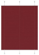 pliszírozott redőny Bordeaux piros 105x150 cm szövetszélesség