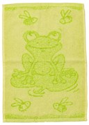 Gyerek törölköző BEBÉ béka zöld 30x50 cm