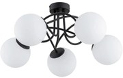 Felületre szerelhető csillár BANKO 5xE14/10W/230V fekete