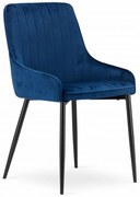 MONZA kék bársony étkezőszék