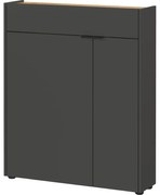 Antracitszürke szekrény 82x102x22 cm Ameca – Germania