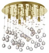 Ideal Lux-LED Kristály mennyezeti lámpa MOONLIGHT 8xG9/3W/230V átm. 40 cm arany