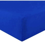 Jersey sötétkék lepedő TiaHome - 200x200cm
