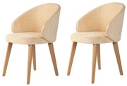 Bentley Beige and Light Oak étkezőszék szett, 2 db