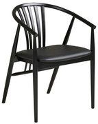 Fekete bükkfa karfás étkezőszék Agustin – House Nordic