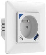 Immax NEO 07800L - Okos konnektor 16A/230V + 1xUSB-A+1xUSB C