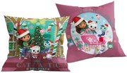 Gabi babaháza Cat-tastic Holiday Karácsonyi párna, díszpárna 40x40 cm