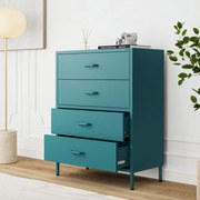 Komód CARLA , 800 x 1015 x 400 mm, Modern: tengerszínű