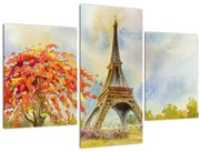 Festett kép az Eiffel-torony (90x60 cm)